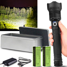Load image into Gallery viewer, 120000 lumens XHP70.2 most powerful led flashlight usb Zoom Tactical torch xhp50 18650 or 26650 Rechargeable battery hand light