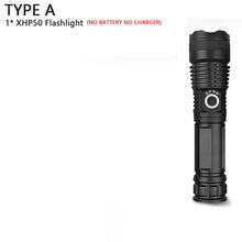 Load image into Gallery viewer, 120000 lumens XHP70.2 most powerful led flashlight usb Zoom Tactical torch xhp50 18650 or 26650 Rechargeable battery hand light