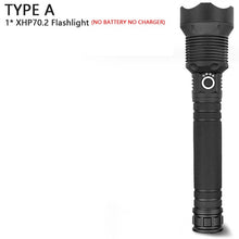 Load image into Gallery viewer, 120000 lumens XHP70.2 most powerful led flashlight usb Zoom Tactical torch xhp50 18650 or 26650 Rechargeable battery hand light